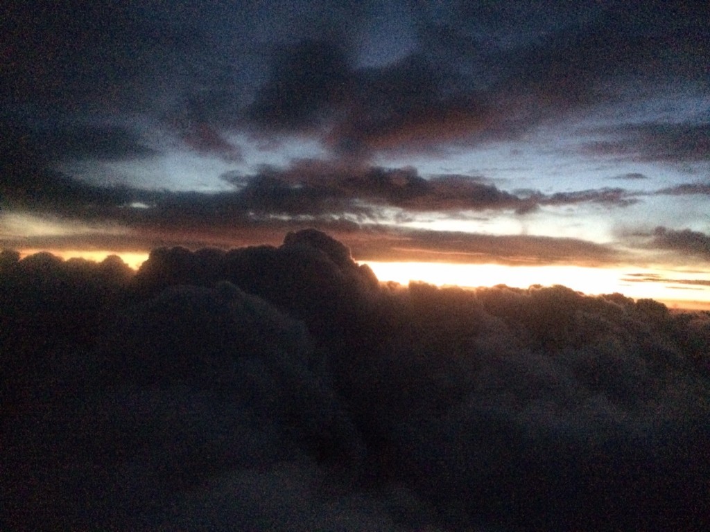 Sunrise from the airplane