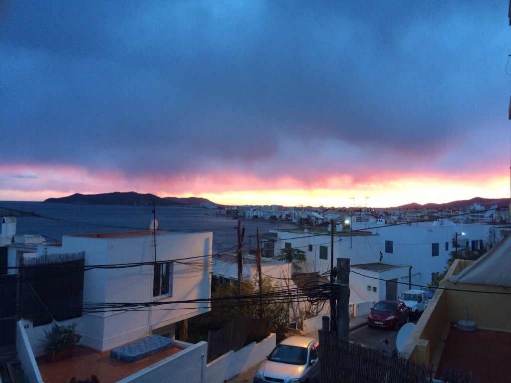 Sunset over Ibiza
